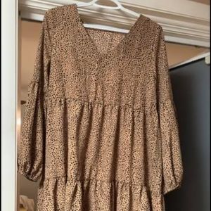 Cheetah print dress